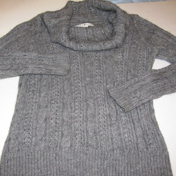 Tommy Hilfiger Mohair Alpaca Acrylic blend Cowl neck womans sweater LARGE - Picture 1 of 7